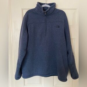 The North Face Men’s Pullover Fleece 1/4 Zip size XL color Navy